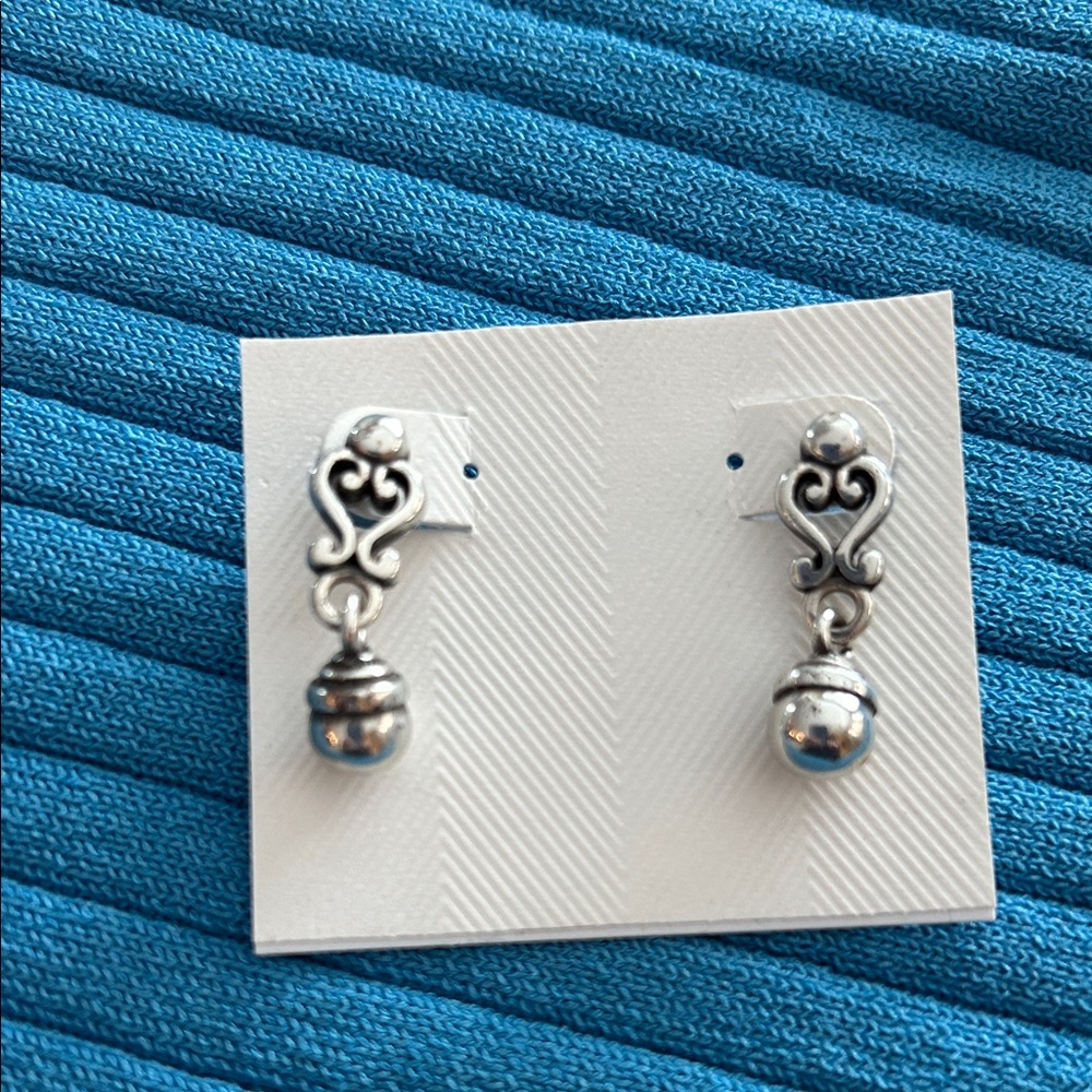 Brighton Silver Ornate Earrings